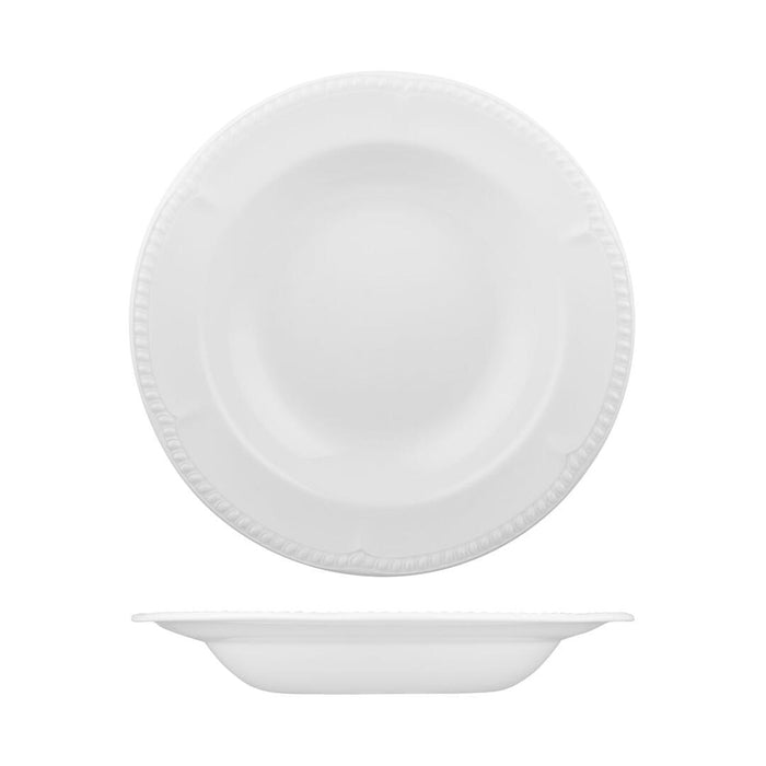 Churchill BUCKINGHAM ROUND WIDE RIM PASTA PLATE-280mm Ø | 625mm WHITE (x12)