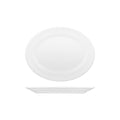 Churchill BUCKINGHAM OVAL WIDE RIM PLATE-254mm WHITE (x12)