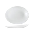 Churchill PROFILE ORB OVAL PLATE-290x227x38mm  WHITE (x12)