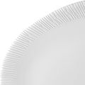 Churchill BAMBOO ORB OVAL PLATE-346x263x50mm  WHITE (x12)