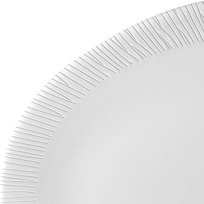 Churchill BAMBOO ORB OVAL PLATE-346x263x50mm  WHITE (x12)