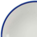Churchill RETRO BLUE ROUND COUPE BOWL-310mm Ø | 2400ml WHITE W/BLUE LINE (x6)