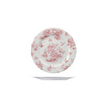Churchill VINTAGE PRINTS ROUND PLATE-215mm Ø CRANBERRY TOILE  (x6)