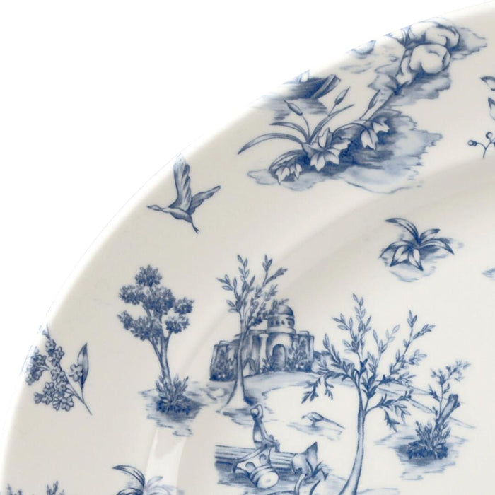 Churchill VINTAGE PRINTS OVAL WIDE RIM PLATE-365x293mm  PRAGUE TOILE (x6)