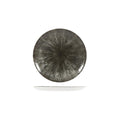Churchill STUDIO PRINTS STONE ROUND COUPE PLATE-165mm Ø QUARTZ BLACK (x12)
