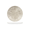Churchill STUDIO PRINTS STONE ROUND COUPE PLATE-217mm Ø AGATE GREY (x12)