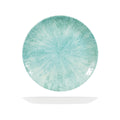 Churchill STUDIO PRINTS STONE ROUND COUPE PLATE-260mm Ø AQUAMARINE (x12)