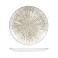 Churchill STUDIO PRINTS STONE ROUND COUPE PLATE-288mm Ø AGATE GREY (x12)