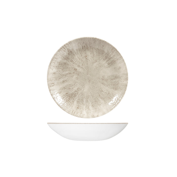 Churchill STUDIO PRINTS STONE ROUND COUPE BOWL-182mm Ø | 426ml  AGATE GREY (x12)