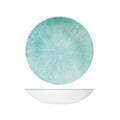 Churchill STUDIO PRINTS STONE ROUND COUPE BOWL-248mm Ø | 1136ml  AQUAMARINE (x12)