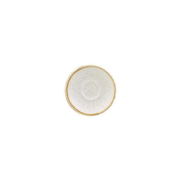 Churchill STONECAST ESPRESSO SAUCER-118mm Ø BARLEY WHITE (x12)