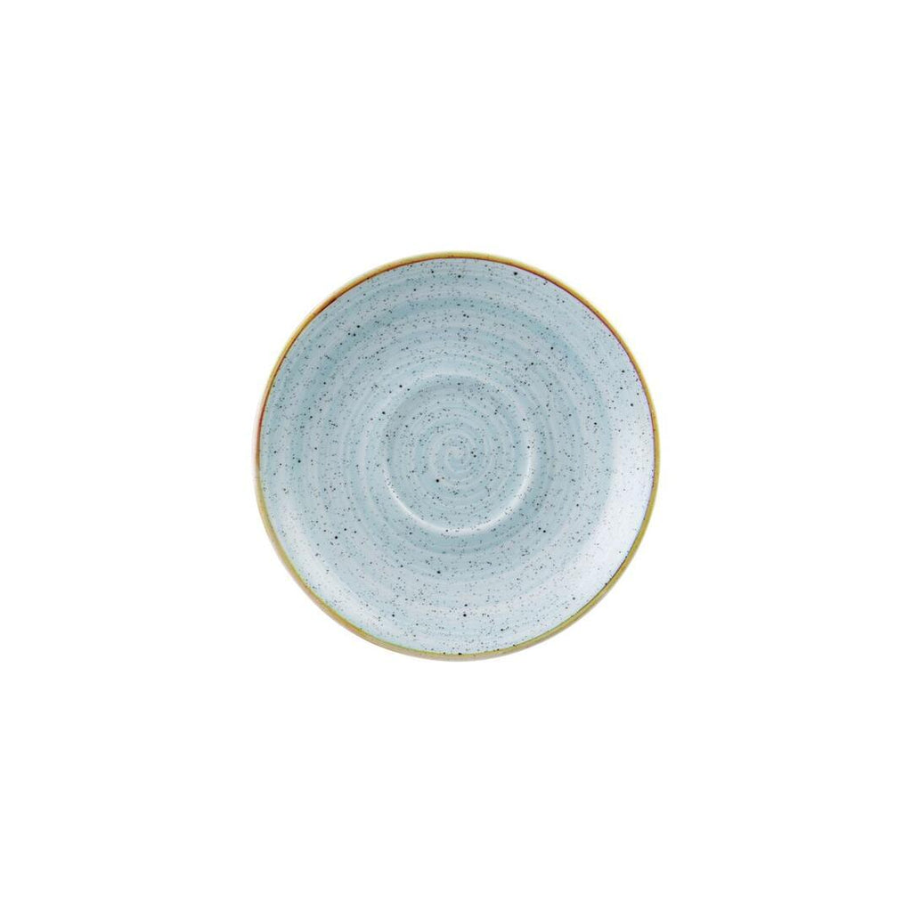 Churchill STONECAST CAPPUCCINO SAUCER-156mm Ø DUCK EGG (x12)
