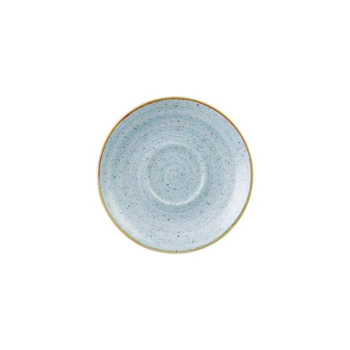 Churchill STONECAST CAPPUCCINO SAUCER-156mm Ø DUCK EGG (x12)