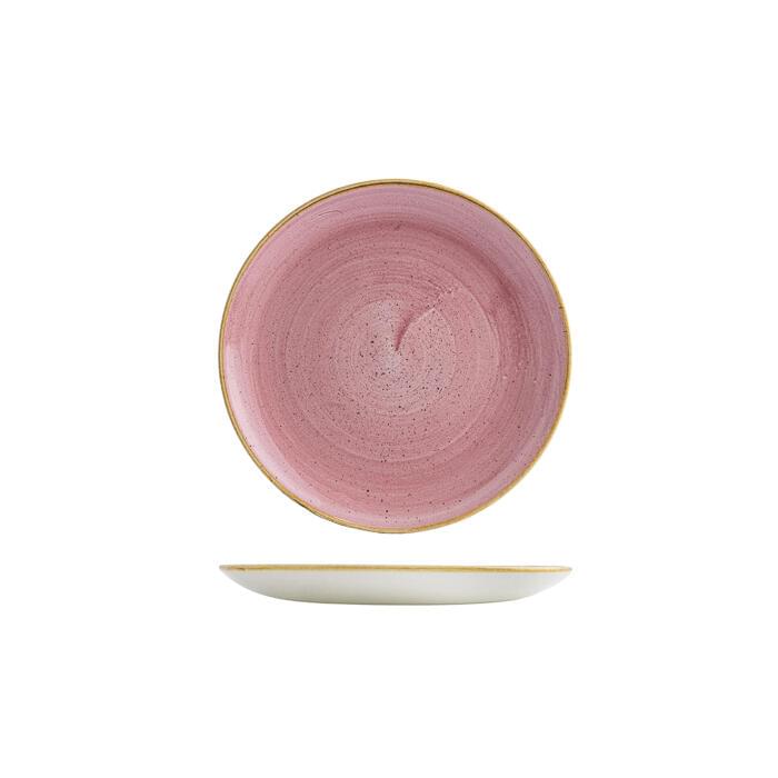 Churchill STONECAST ROUND COUPE PLATE-217mm Ø  PETAL PINK (x12)