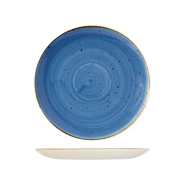 Churchill STONECAST ROUND COUPE PLATE-260mm Ø  CORNFLOWER BLUE (x12)