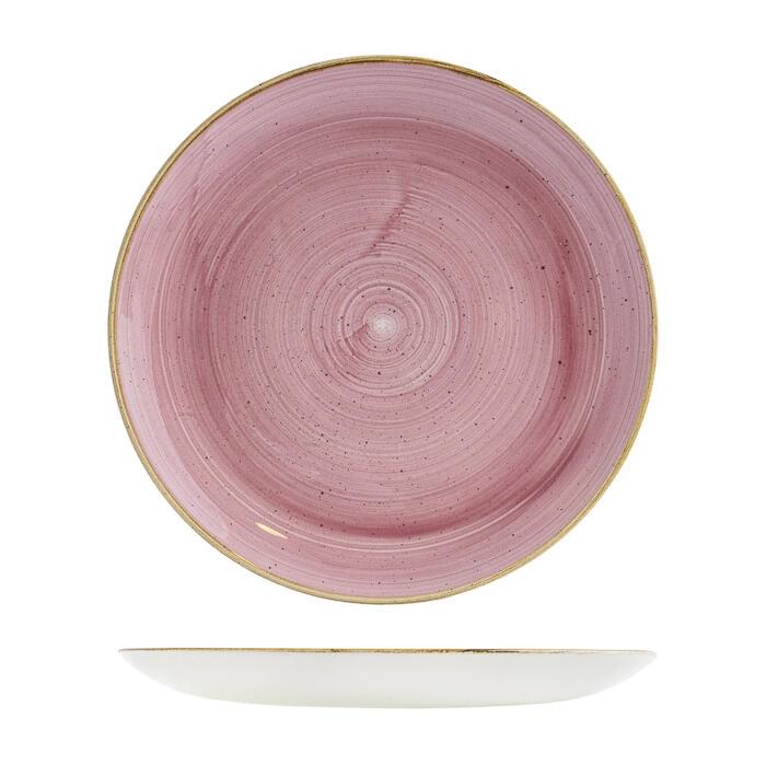 Churchill STONECAST ROUND COUPE PLATE-288mm Ø  PETAL PINK (x12)