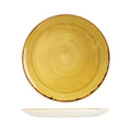 Churchill STONECAST ROUND COUPE PLATE-288mm Ø  MUSTARD (x12)