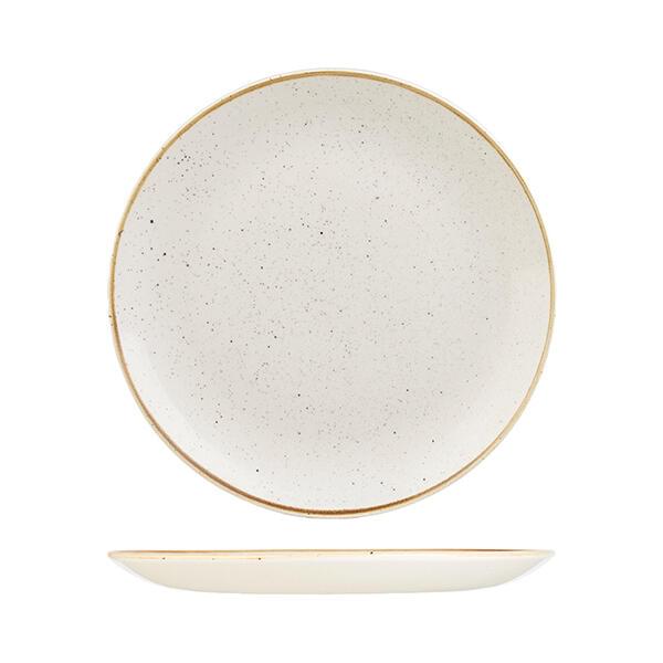 Churchill STONECAST ROUND COUPE PLATE-288mm Ø  BARLEY WHITE (x12)