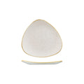 Churchill STONECAST TRIANGULAR PLATE-192mm BARLEY WHITE (x12)