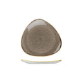 Churchill STONECAST TRIANGULAR PLATE-192mm PEPPERCORN GREY (x12)