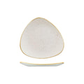 Churchill STONECAST TRIANGULAR PLATE-229mm  BARLEY WHITE (x12)