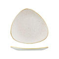 Churchill STONECAST TRIANGULAR PLATE-260mm  BARLEY WHITE (x12)