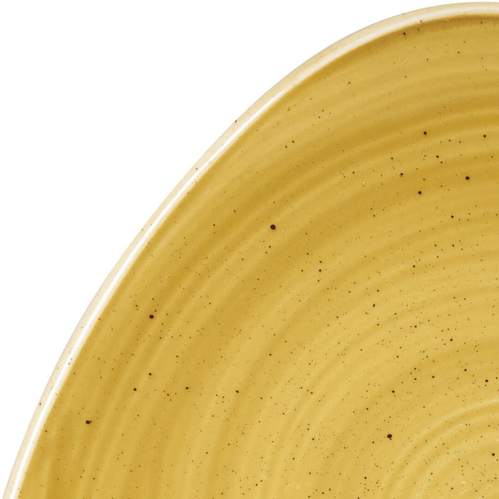 Churchill STONECAST TRIANGULAR PLATE-300mm  MUSTARD (x6)