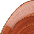 Churchill STONECAST TRIANGULAR PLATE-300mm  SPICED ORANGE (x6)