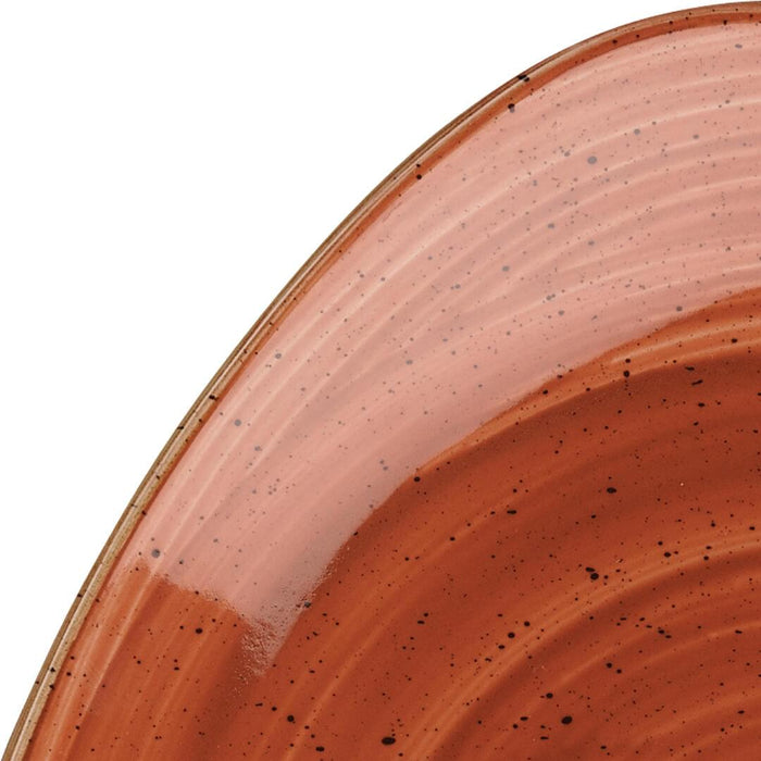 Churchill STONECAST TRIANGULAR PLATE-300mm  SPICED ORANGE (x6)