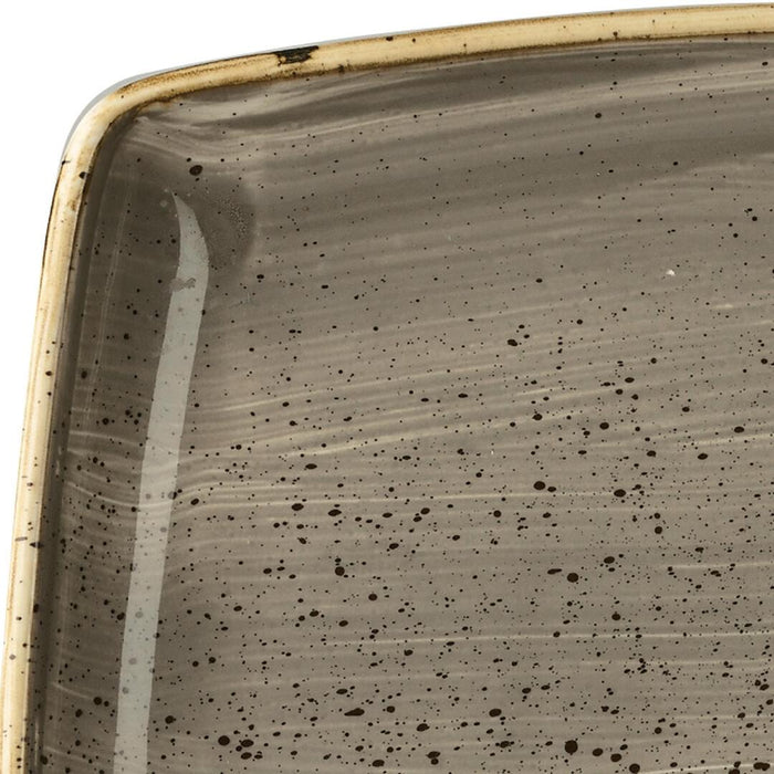Churchill STONECAST SQUARE DEEP PLATE-268x268mm  PEPPERCORN GREY (x6)