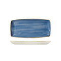 Churchill STONECAST OBLONG PLATE-295x150mm  CORNFLOWER BLUE (x12)