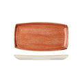 Churchill STONECAST OBLONG PLATE-295x150mm  SPICED ORANGE (x12)