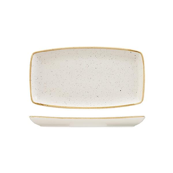 Churchill STONECAST OBLONG PLATE-295x150mm  BARLEY WHITE (x12)