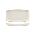 Churchill STONECAST OBLONG PLATE-295x150mm  BARLEY WHITE (x12)
