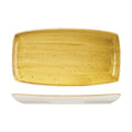Churchill STONECAST OBLONG PLATE-350x185mm  MUSTARD (x6)