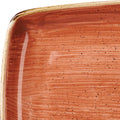 Churchill STONECAST OBLONG PLATE-350x185mm  SPICED ORANGE (x6)