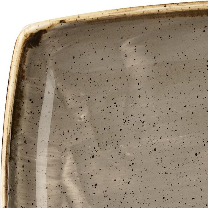 Churchill STONECAST OBLONG PLATE-350x185mm  PEPPERCORN GREY (x6)
