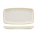 Churchill STONECAST OBLONG PLATE-350x185mm  BARLEY WHITE (x6)