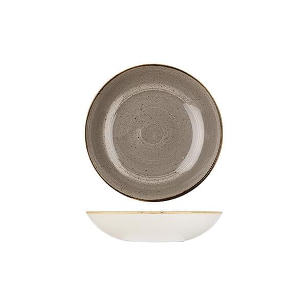 Churchill STONECAST ROUND COUPE BOWL-182mm Ø | 426ml  PEPPERCORN GREY (x12)