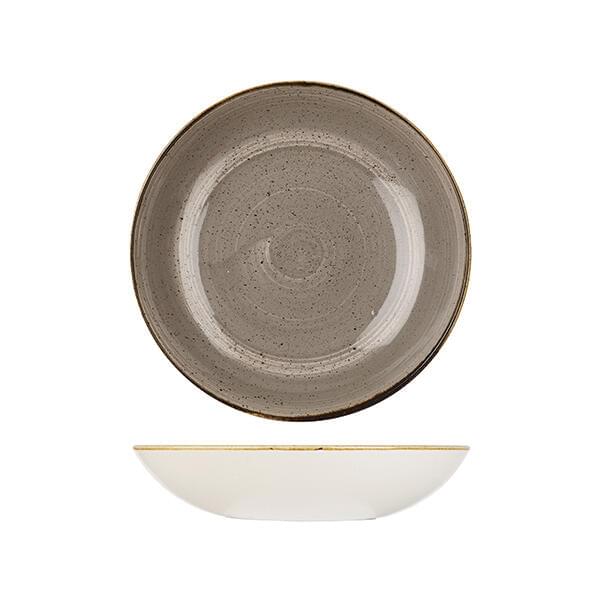 Churchill STONECAST ROUND COUPE BOWL-248mm Ø | 1136ml  PEPPERCORN GREY (x12)