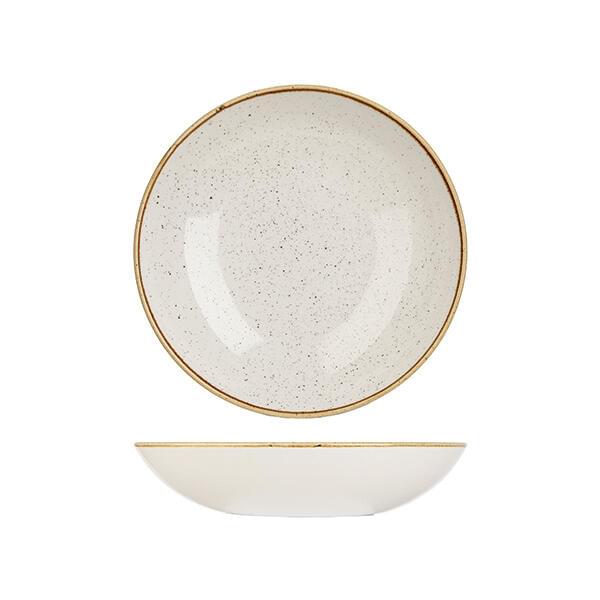 Churchill STONECAST ROUND COUPE BOWL-248mm Ø | 1136ml  BARLEY WHITE (x12)