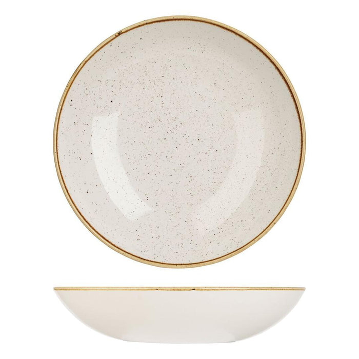 Churchill STONECAST ROUND COUPE BOWL-310mm Ø | 2400ml  BARLEY WHITE (x6)