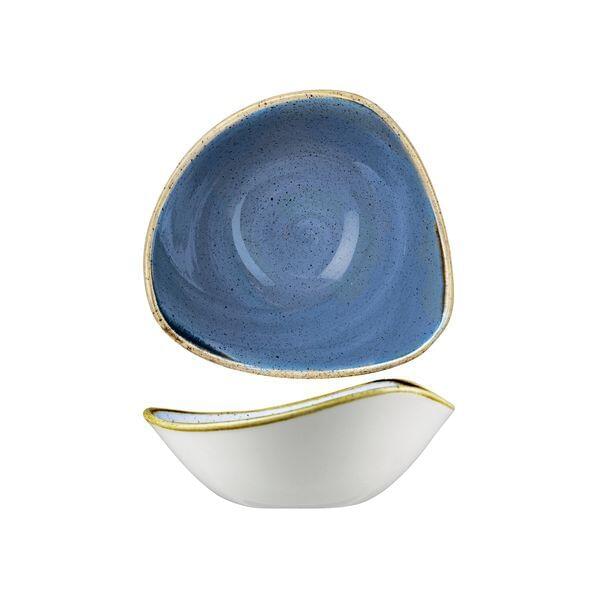 Churchill STONECAST TRIANGULAR BOWL-185mm | 370ml CORNFLOWER BLUE (x12)