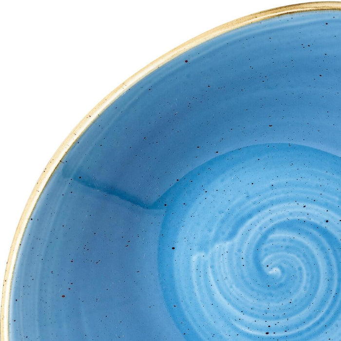 Churchill STONECAST TRIANGULAR BOWL-230mm | 600ml CORNFLOWER BLUE (x12)
