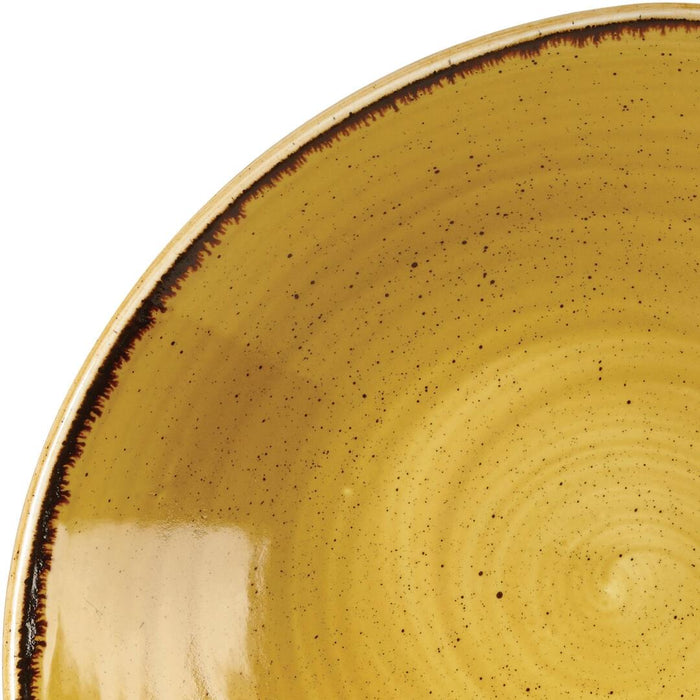 Churchill STONECAST TRIANGULAR BOWL-230mm | 600ml MUSTARD (x12)
