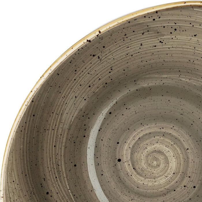 Churchill STONECAST TRIANGULAR BOWL-230mm | 600ml PEPPERCORN GREY (x12)