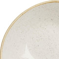 Churchill STONECAST TRIANGULAR BOWL-230mm | 600ml BARLEY WHITE (x12)