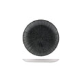Churchill STUDIO PRINTS AGANO ROUND COUPE PLATE-165mm Ø BLACK (x12)