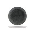 Churchill STUDIO PRINTS AGANO ROUND COUPE PLATE-217mm Ø BLACK (x12)