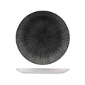 Churchill STUDIO PRINTS AGANO ROUND COUPE PLATE-260mm Ø BLACK (x12)